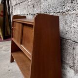 Oak shelf 1950 French modernist
