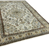 Handmade contemporary oriental 1970s 211 cm x 287 cm blue carpet