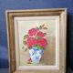 Flower bouquet painting Signed J Grundler