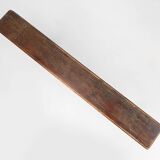 Banc rustique français en chêne brun, vers 1900