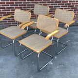 Ensemble de 4 chaises Cesca modèle B64 Cesca Marcel breuer