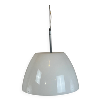 Swedish opaline pendant light from the 1980s