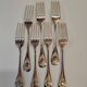 Alfenide Silver Plated Table Forks Set of 7