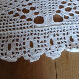 Antique handmade crochet bedspread