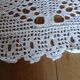Dessus de lit ancien en crochet fait main