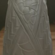 Vase art deco pressed glass