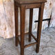 Tabouret haut bois vintage