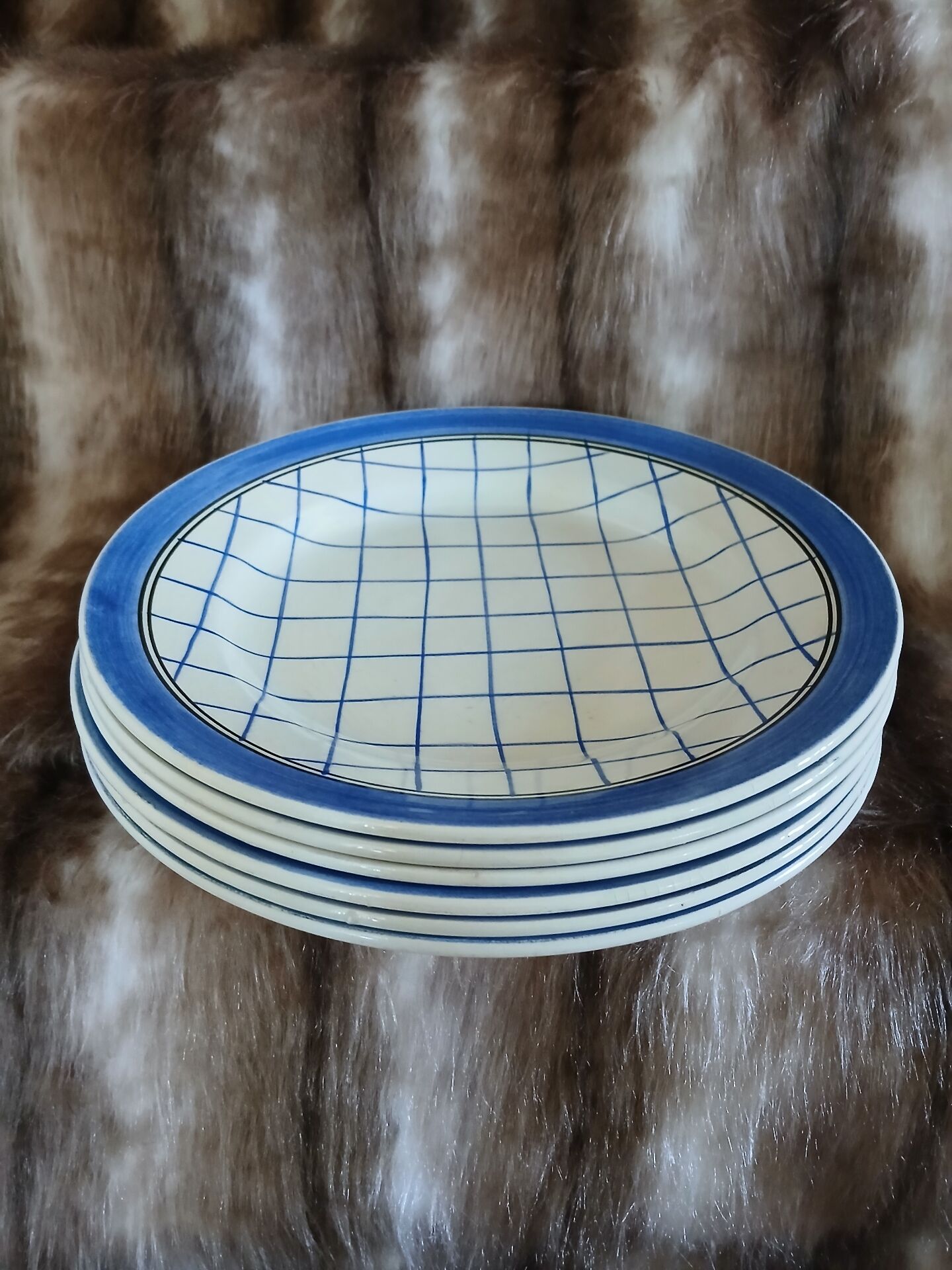 6 assiettes plates anciennes "Michel " de Gien