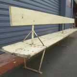 Double bench metal and wood seats 1930