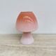 Peil & Putzer pink glass mushroom table lamp, 1970s
