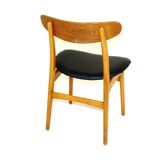 Set of 4 chairs in teak and beech, Denmark, 1960