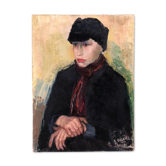 Tableau 1920 "Portrait d'un jeune homme" signé E.Gasnier