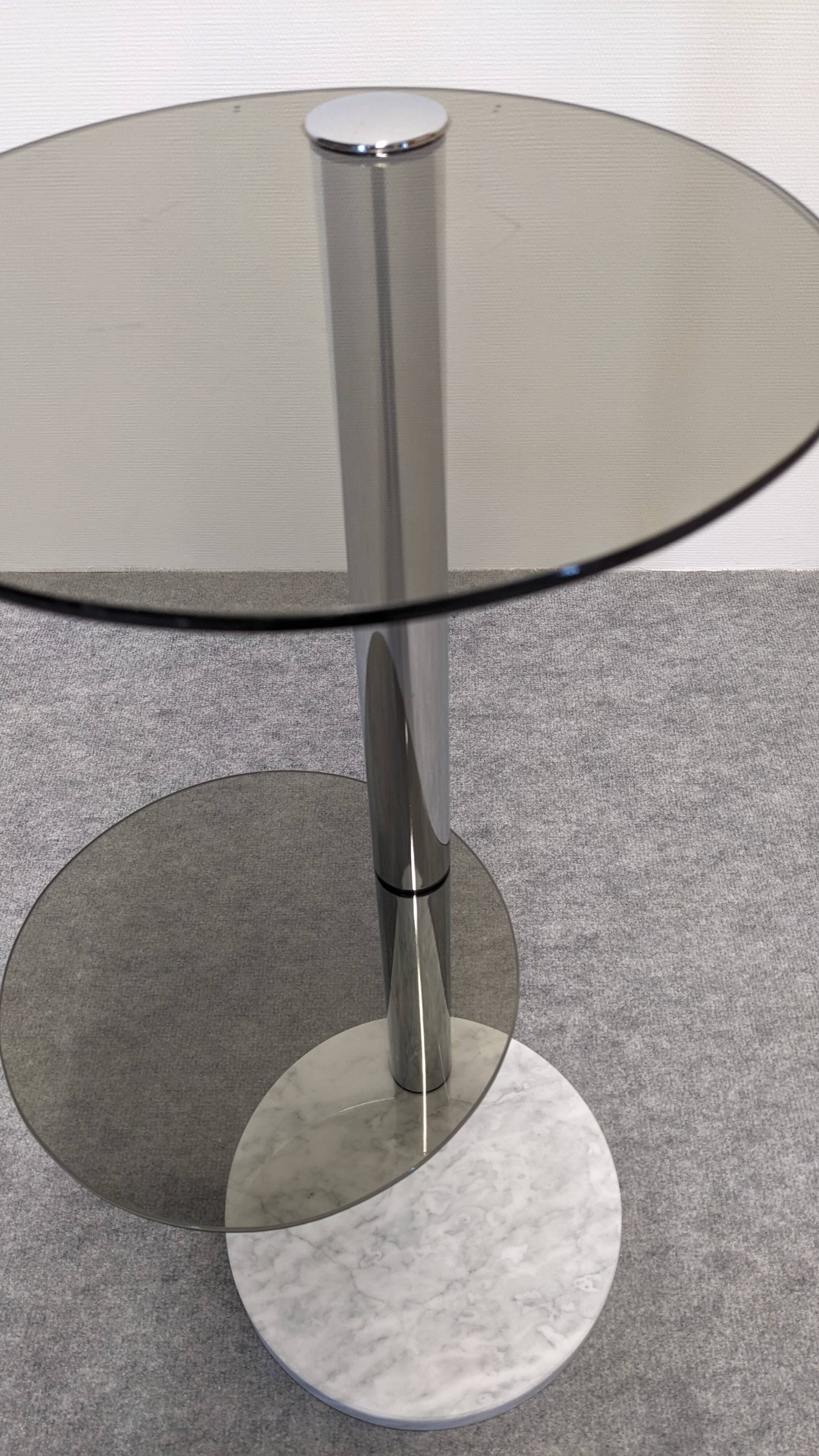 Space age side table or end table, France circa 1970.