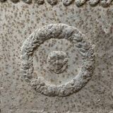 Plaque de cheminée couronne