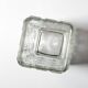 Vintage Clear Pressed Glass Vase Taalari by Tamara Aladin / Finland / 1969