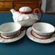Tea set 2 people Chaumette in vintage ceramic