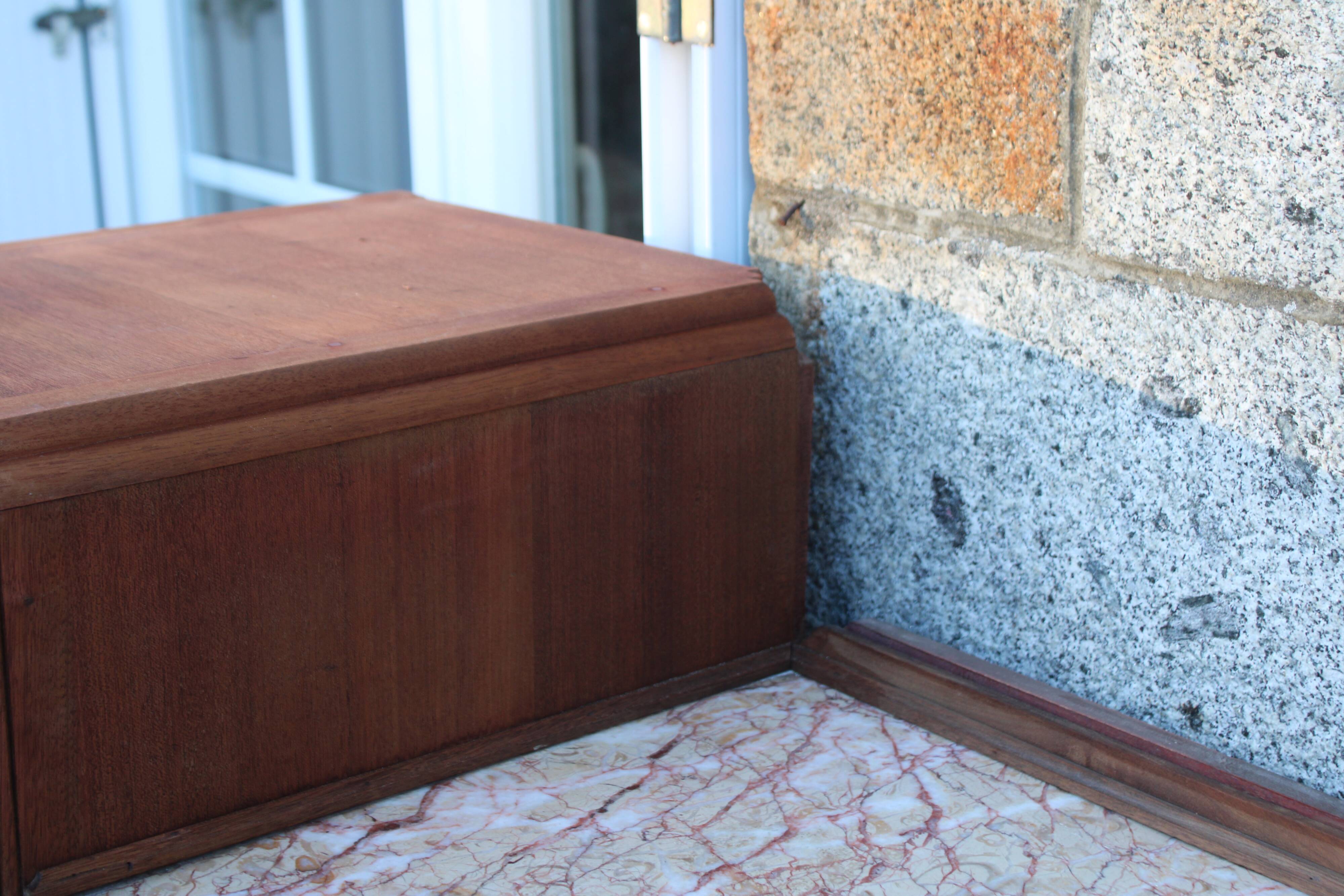 Renovated antique Art Deco sideboard – Lizard Green (Pure & Paint)