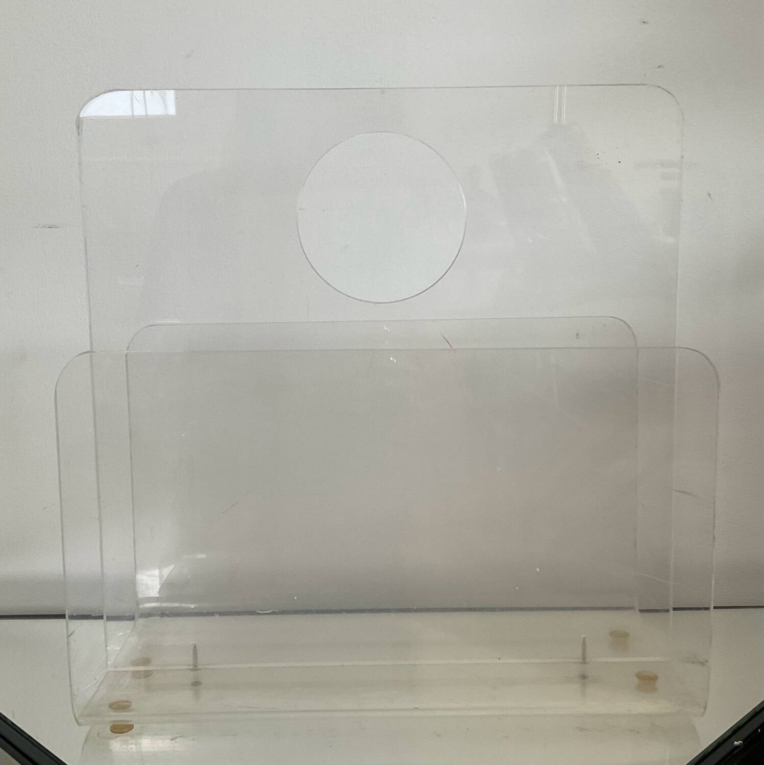 Vintage Plexiglas Magazine Rack