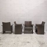 Korium wide armchair(s), design Tito Agnoli, Matteo Grassi, 1980