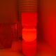 Lampe Fitz en verre orange Habitat vintage