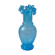 Vase bleu à collerette