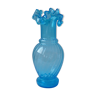 Blue vase with collar