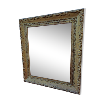 Mirror Wood and gilded Stuk