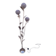 Floral floor lamp in pearlescent Capiz, 1970s.
