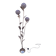Floral floor lamp in pearlescent Capiz, 1970s.