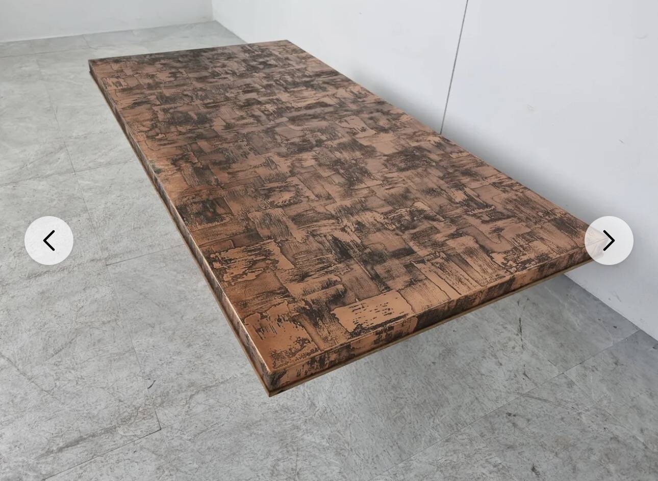Brutalist table from the 1970s.