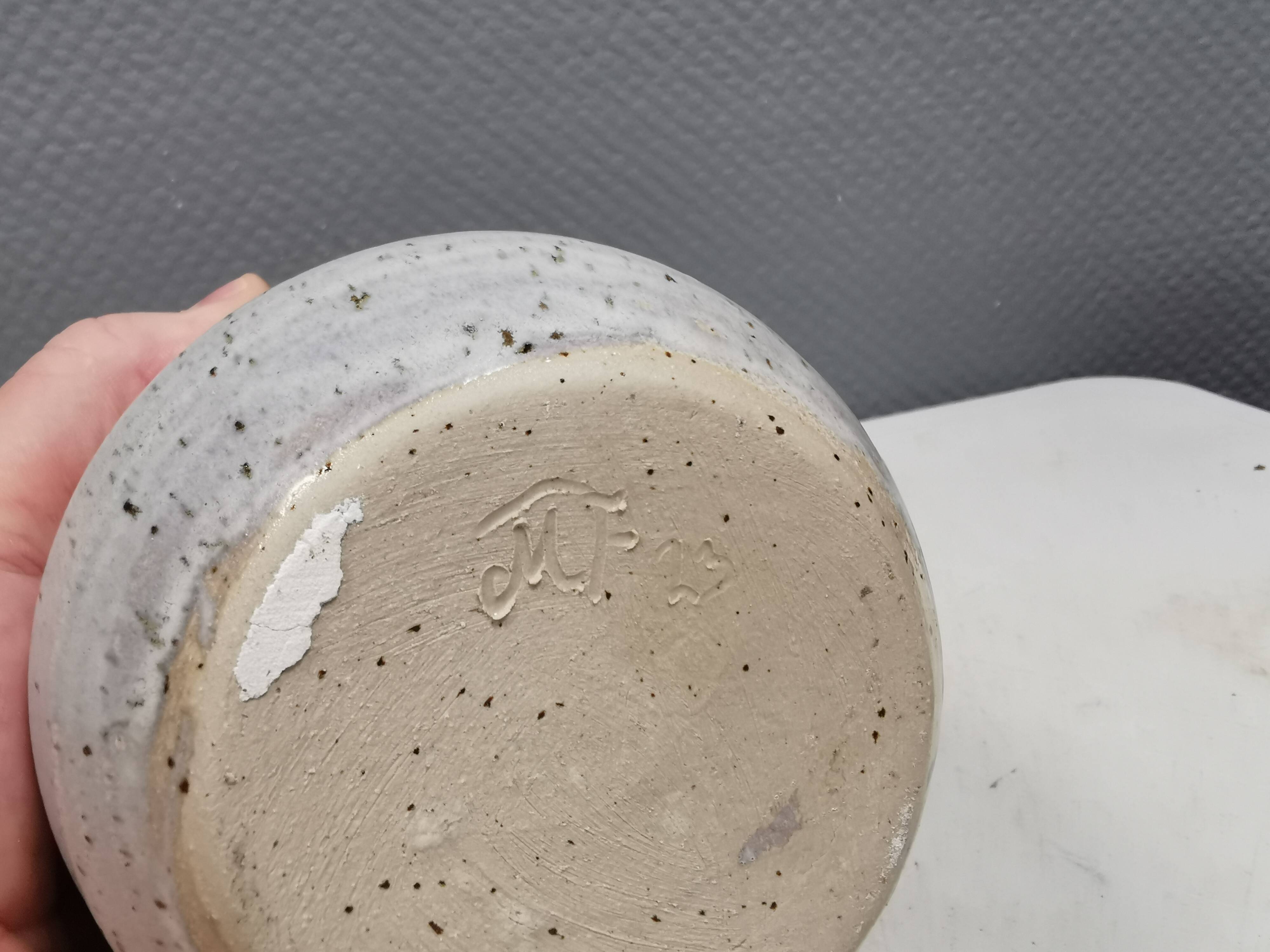 Handmade Danish ceramic vase.