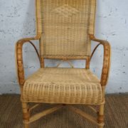 Fauteuil en rotin années 1950