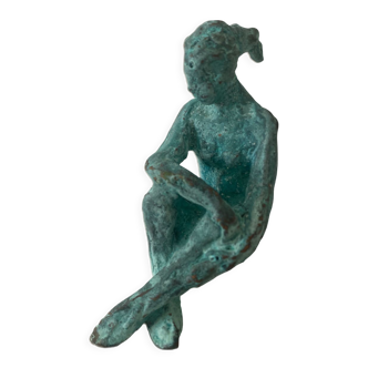 Seated woman - original bronze art