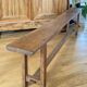 Large 19th century church bench