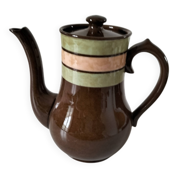 Cafetière vintage Sadler en céramique émaillée – Années 60/70