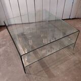 Glass coffee table