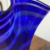 vase mouchoir bleu cobalt