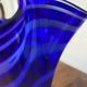 vase mouchoir bleu cobalt