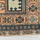 2x11 shades of cream blue oushak runner rug
