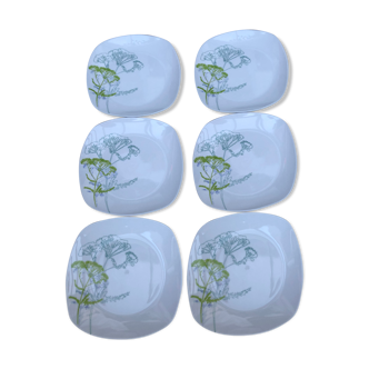 Porcelain dessert plates