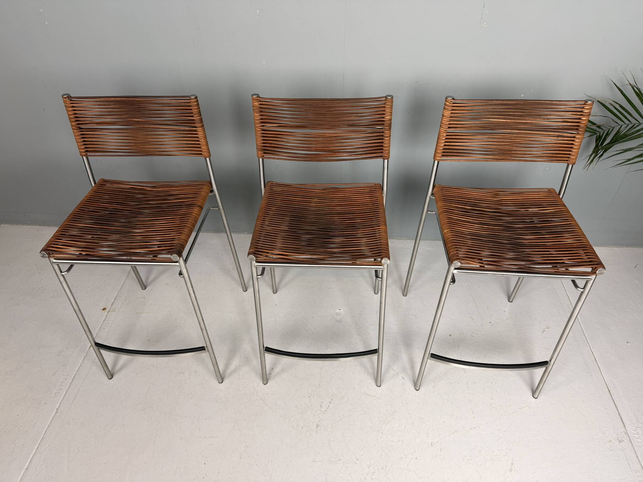 Tito Agnoli - Set of three bar stools "Miss B", Italy, 1997