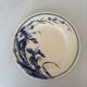 Antique blue night ironstone plate with floral pattern | Earthenware