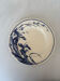 Antique blue night ironstone plate with floral pattern | Earthenware