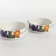 Set of 2 vintage “Acapulco” bowls by Villeroy & Boch with handles