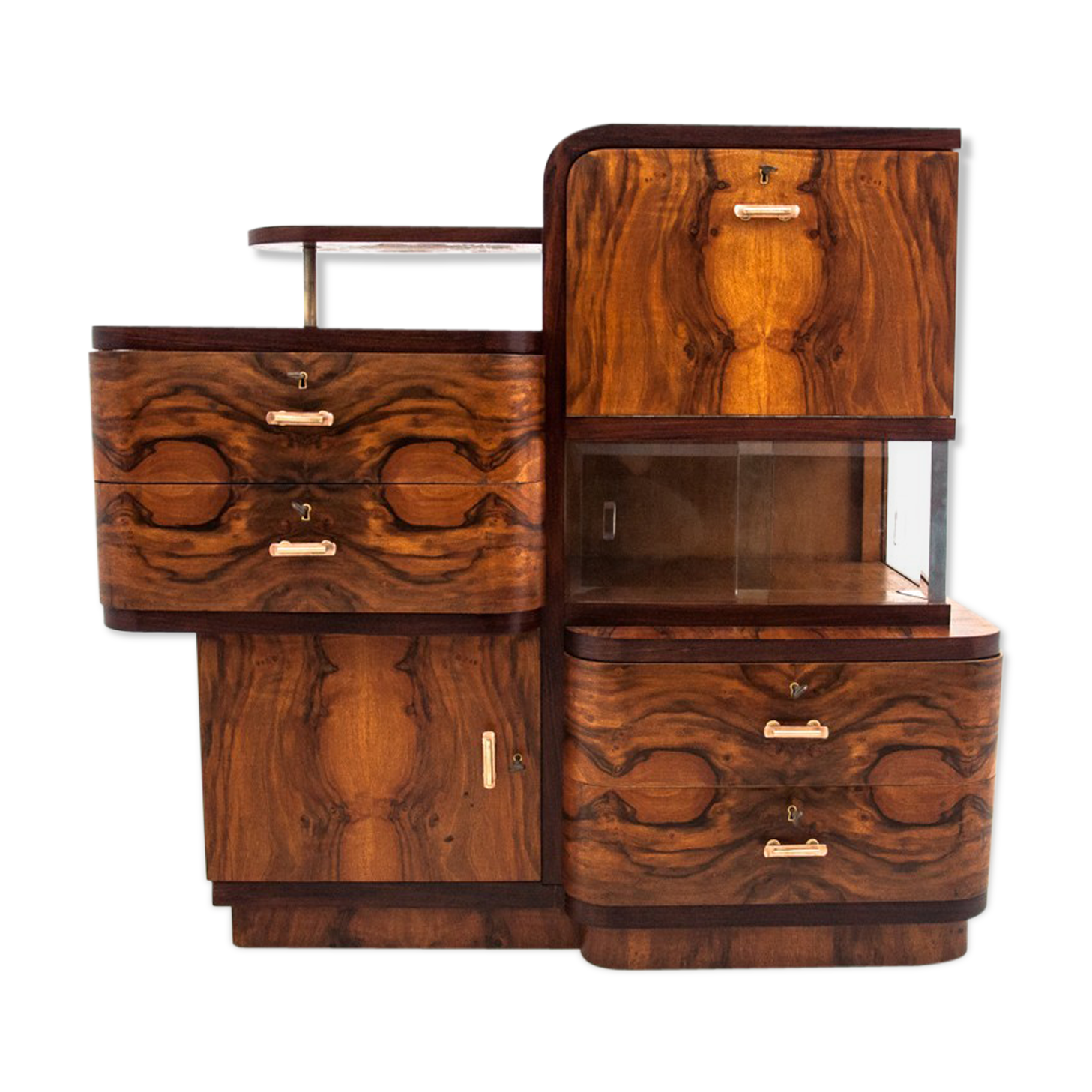 art deco bar cabinet, 1940s