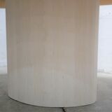 Vintage dining table in travertine by Roche Bobois editions