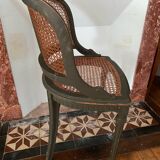 Caned armchair in Louis XVI style