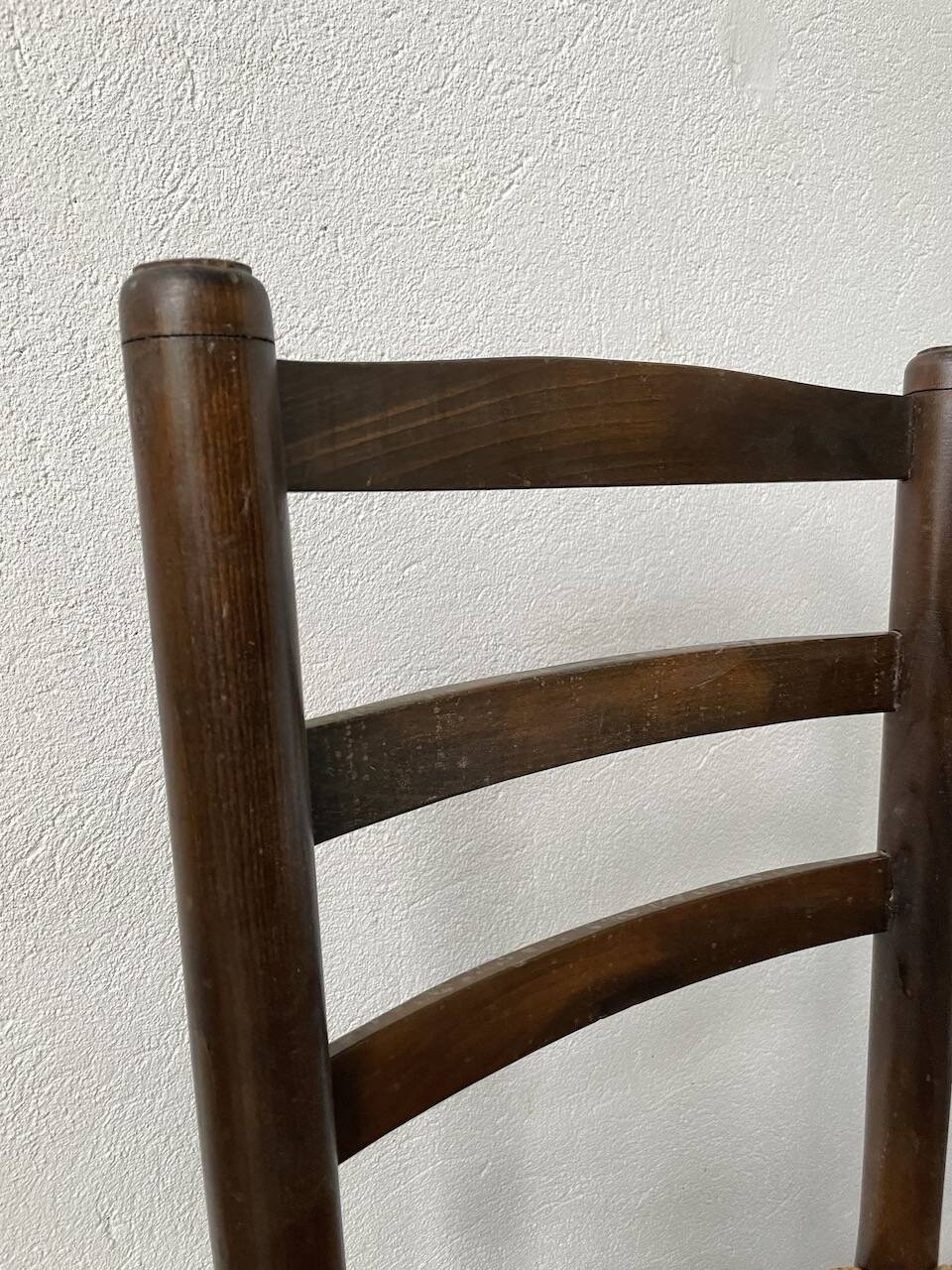 Set of 4 straw chairs from the 50s Dudouyt