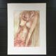 Aquarelle nu féminin au collier