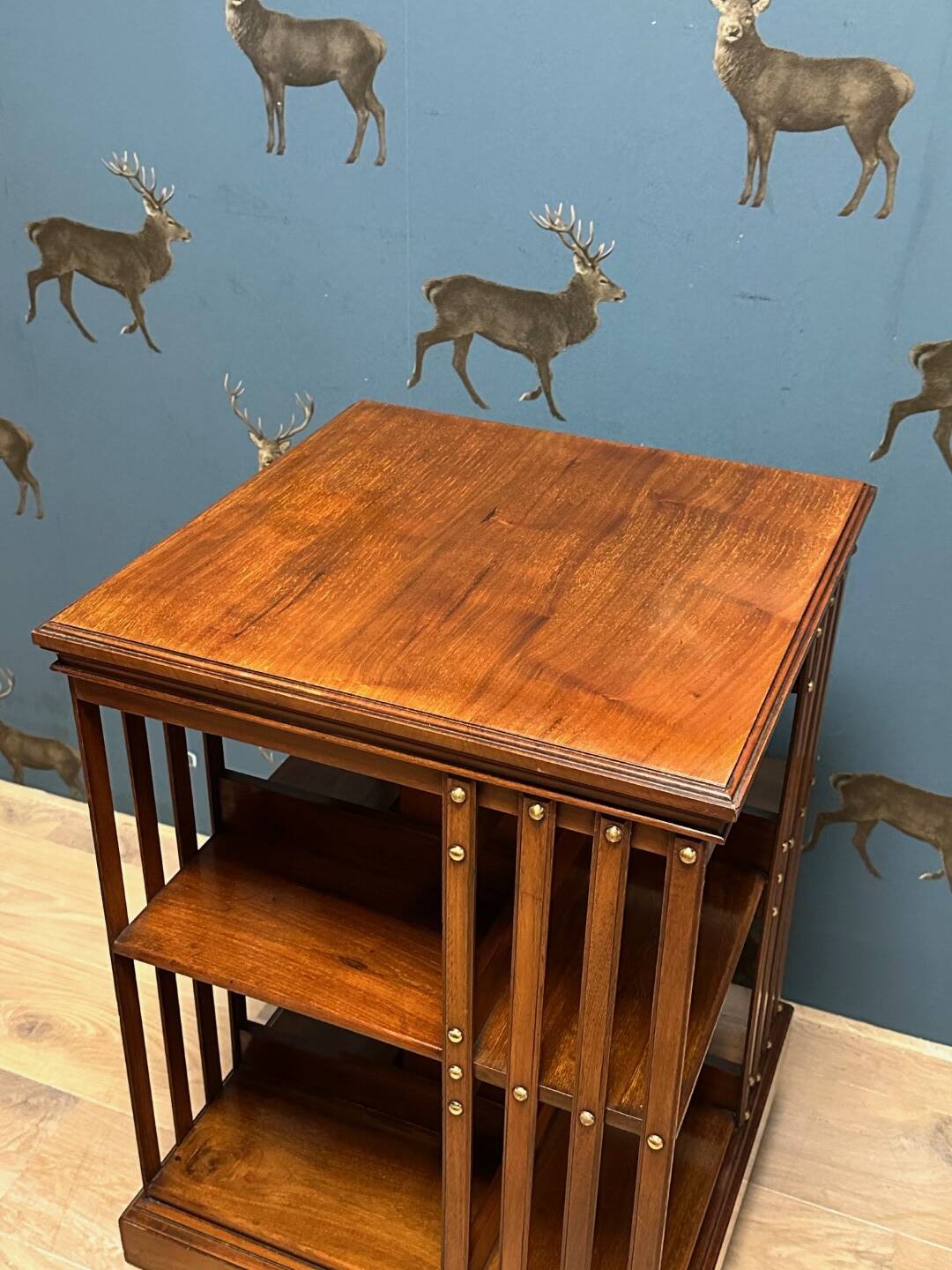 Antique revolving bookcase